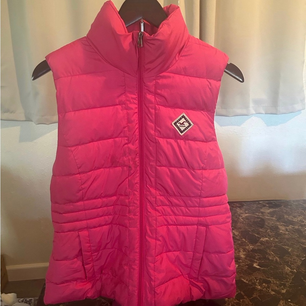 Women’s hollister hot pink vest size large
